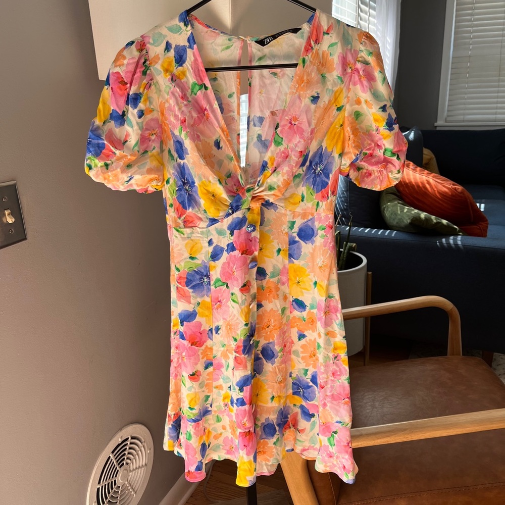 Zara Printed Mini Dress